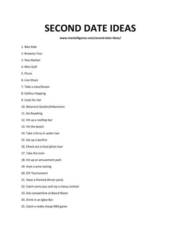 25 Truly Creative Second Date Ideas