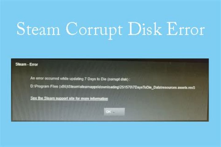 6 ways to fix Steam Corrupt Disk download error
