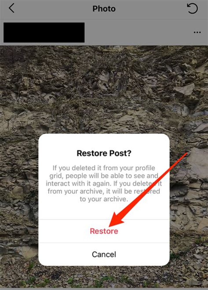 A deleted post