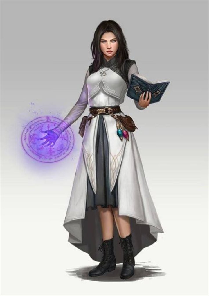 A DnD female wizard A DnD female wizard