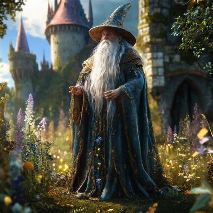 A wizard is with a lightening bolt A wizard is with a lightening bolt
