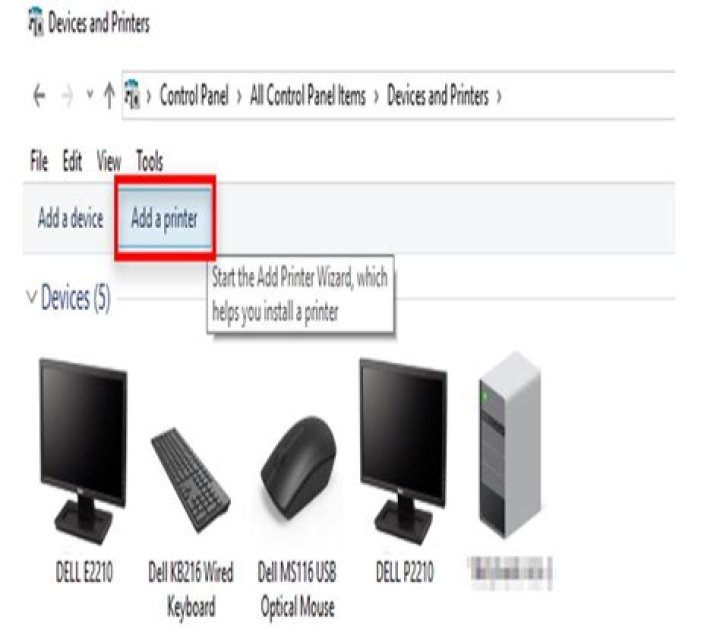 Add a printer option wireless printer windows 11