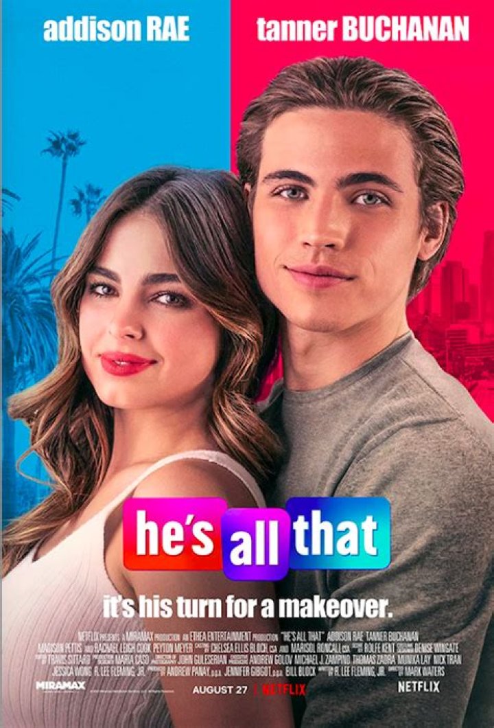Addison Rae and Tanner Buchanan ride horses in "He's All That."