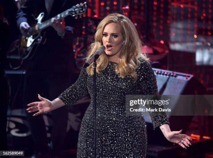 Adele performs onstage during "Weekends with Adele" at The Colosseum at Caesars Palace on January 26, 2024 in Las Vegas, Nevada.