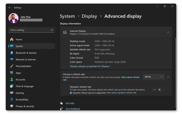 advanced display settings minecraft black screen