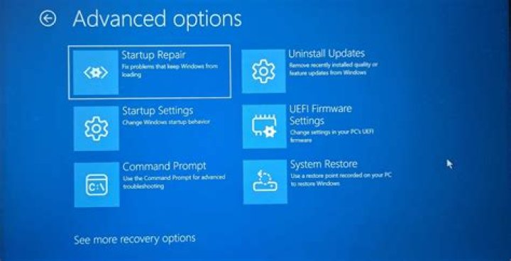 Advanced startup Restart now Windows 11