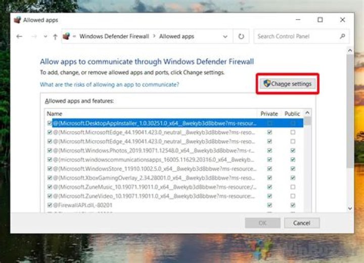 allow app through windows defender firewall steam error key request failed