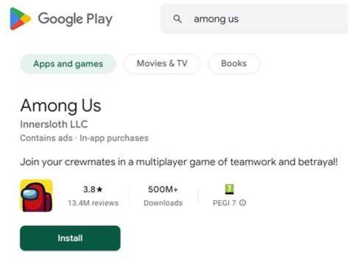 Among Us Play Store Chromebook