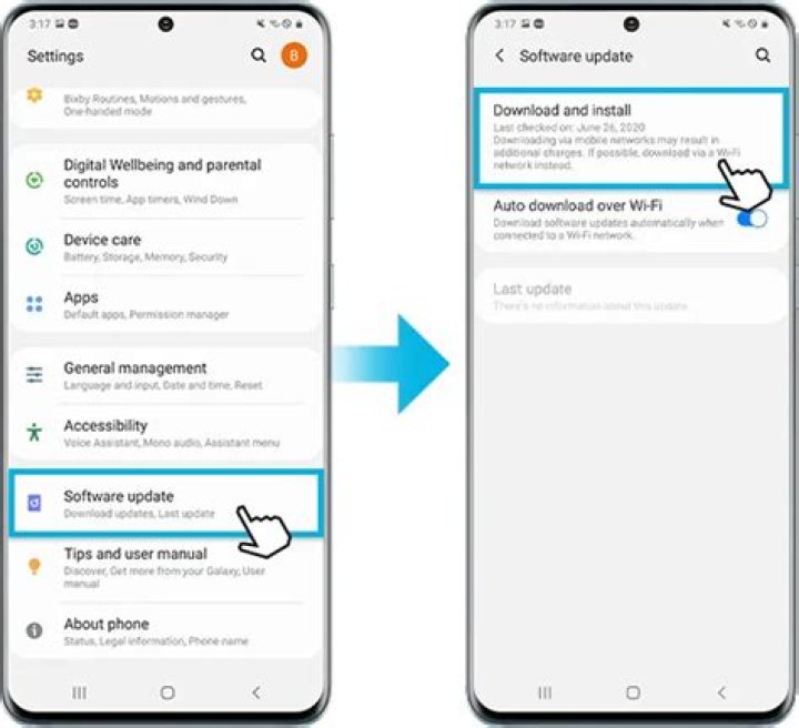 Android 10 update for Samsung phones