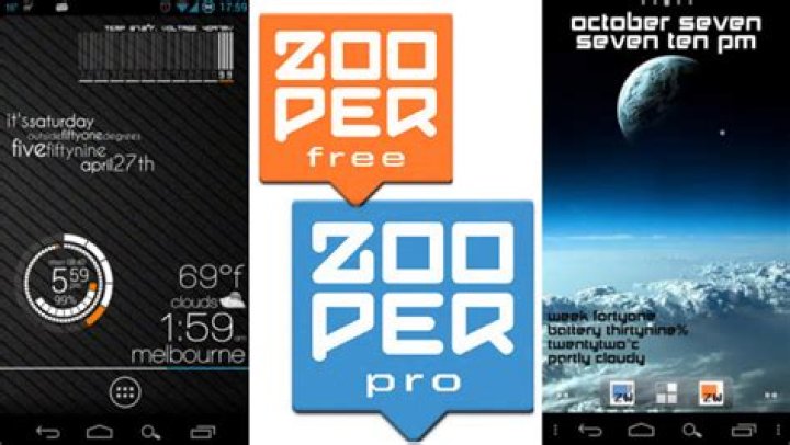Android customization - how to create a custom clock widget using Zooper Widget