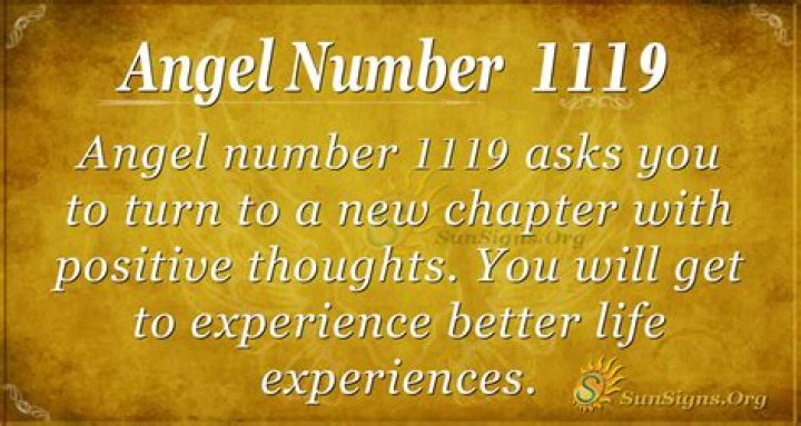 angel number 1119