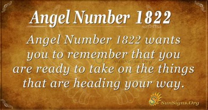 Angel Number 1822