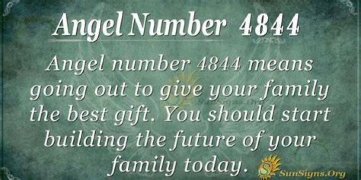 Angel number 4844