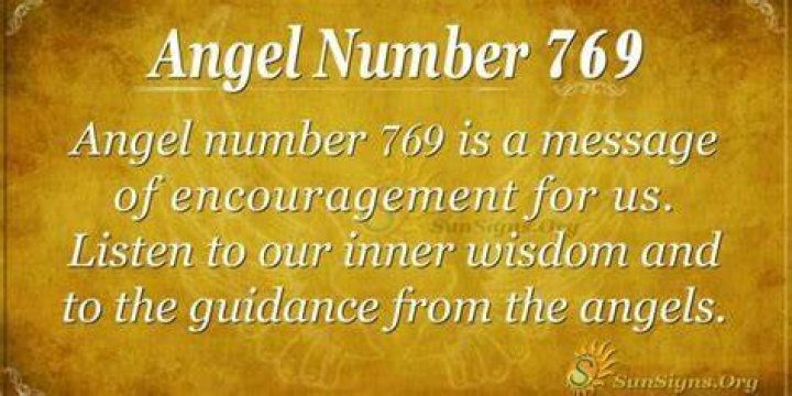Angel Number 769