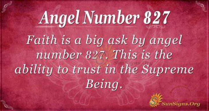 angel number 827