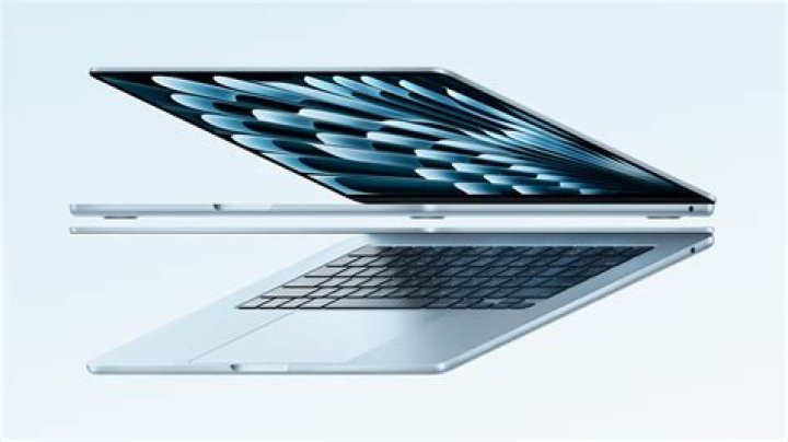 Apple MacBook Air M1 close up of logo
