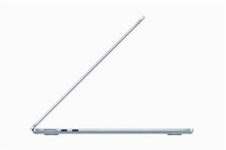 Apple MacBook Air M1 closed on black footrest Apple MacBook Air M1 closed on black footrest