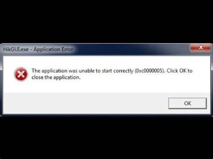 Application unable to start correctly 0xc0000005
