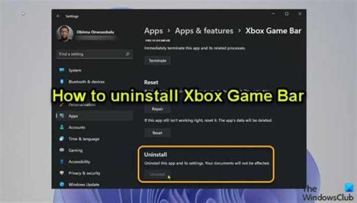apps-apps-and-feature uninstall xbox game bar windows 11