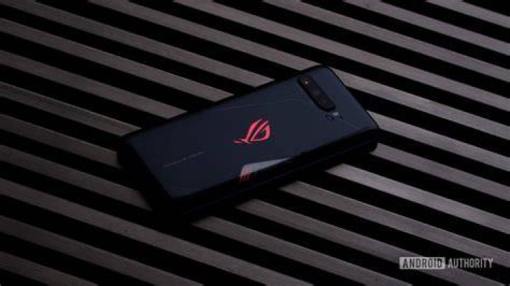 Asus ROG Phone 3 face down on table Asus ROG Phone 3 face down on table