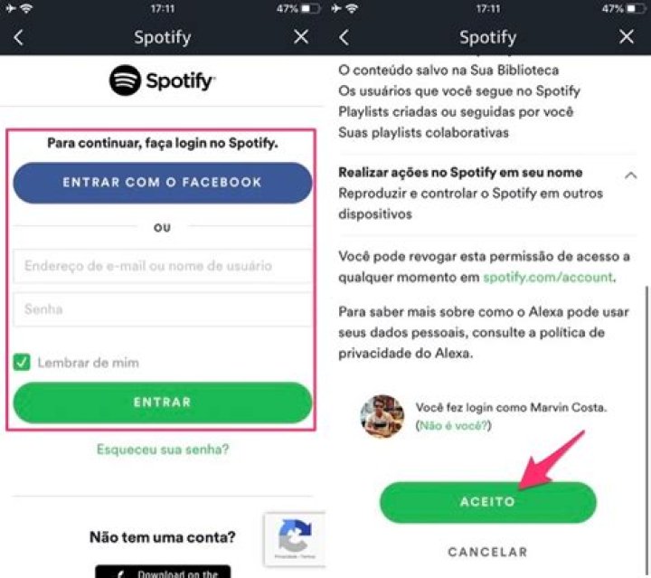 authorise spotify alexa