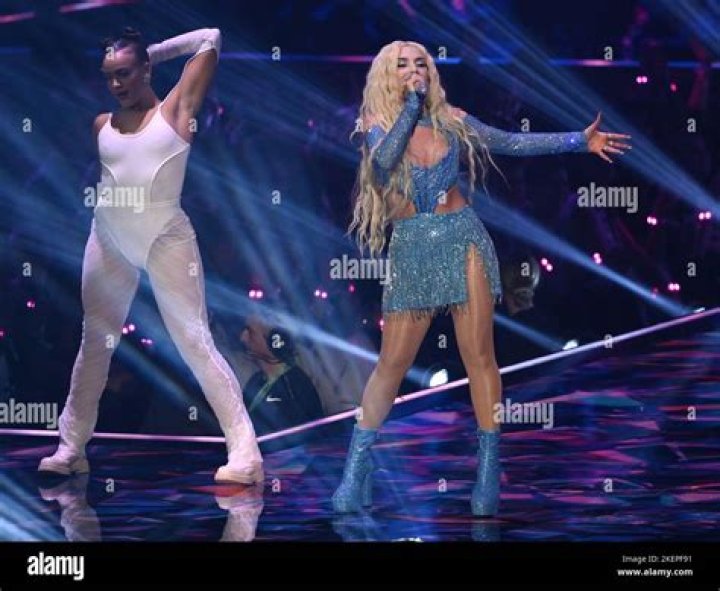 Ava Max performing on stage