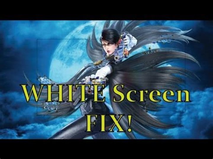 Bayonetta white screen