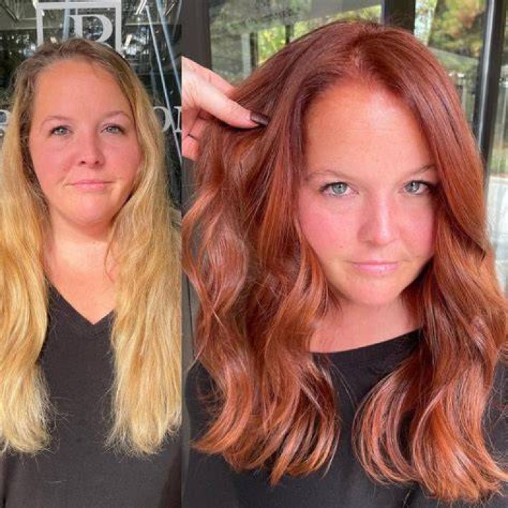 before after hair makeover
