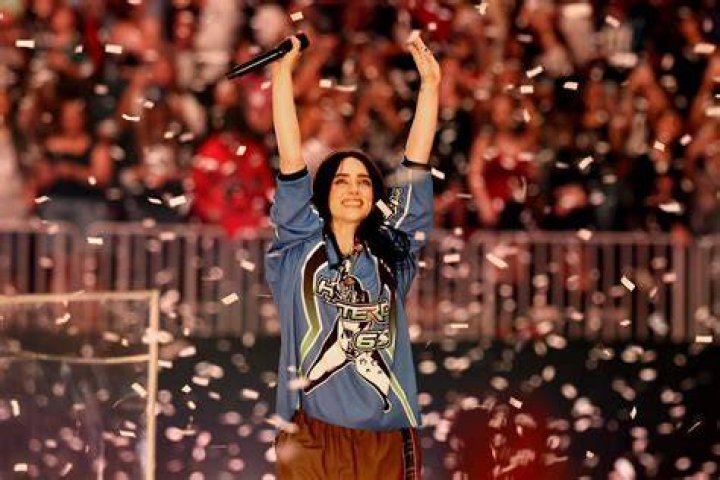 Billie Eilish on stage