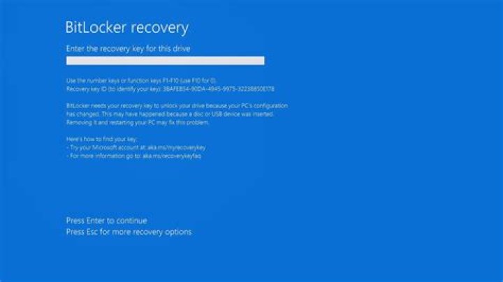 BitLocker recovery