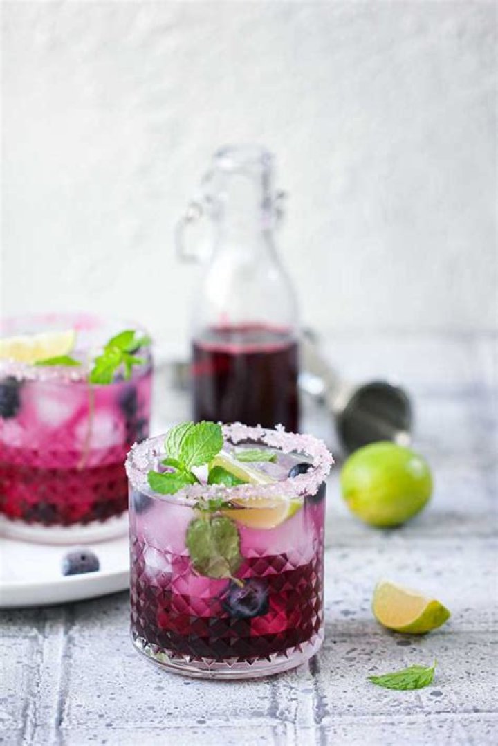 Blueberry Mojito Mocktail