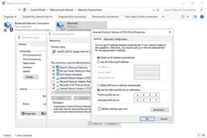 Change DNS server to fix slow internet speed in Windows 11
