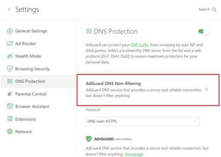 Change Encrypted DNS provider in Edge