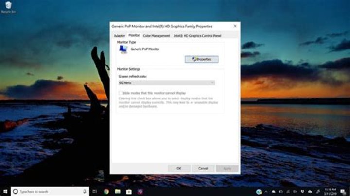 Change refresh rate