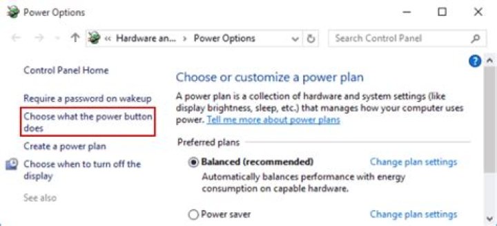 Change what the power buttons do
