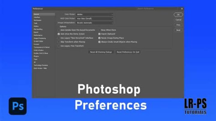 check out Photoshop Preferences