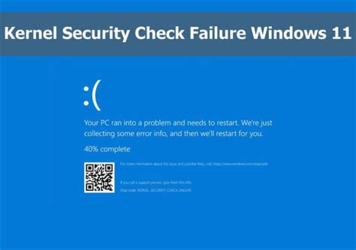 checl-for-updates kernel security check failure windows 11