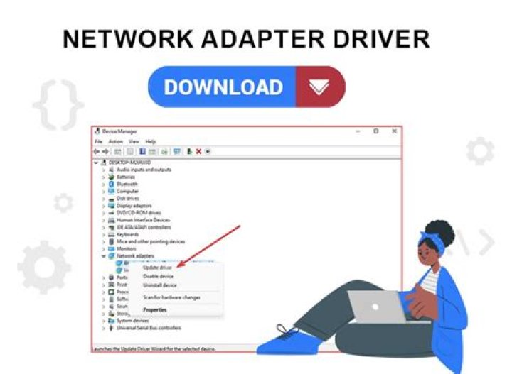 choose update driver network driver