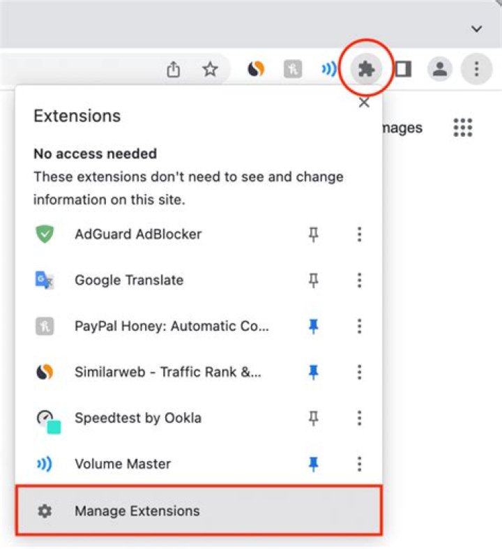 Chrome manage extensions toggles Chrome manage extensions toggles
