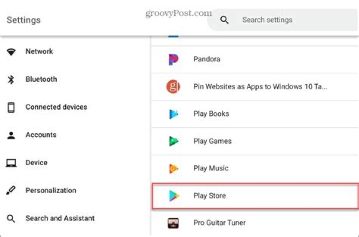 Chromebook Play Store enable
