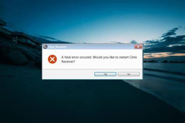 Citrix receiver a fatal error occured windows 10
