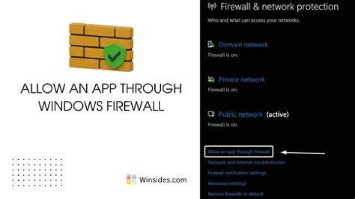 click allow app windows firewall