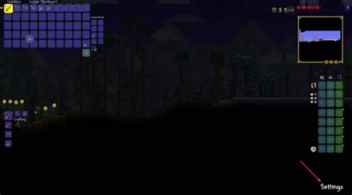 click ingame settings terraria