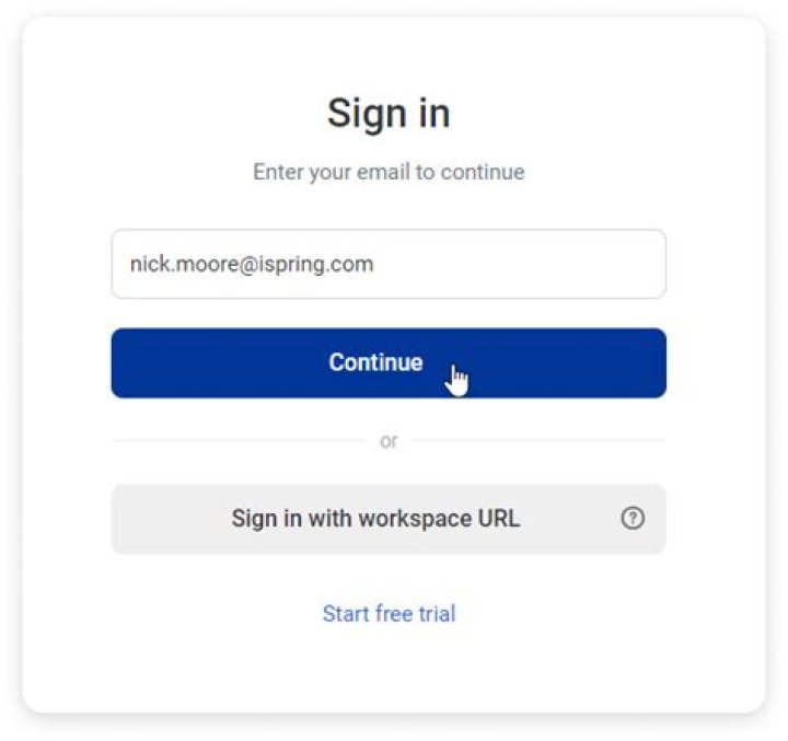 Sign In Click on Sign In