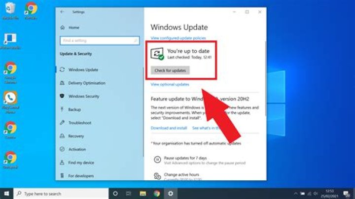 Click Windows Update