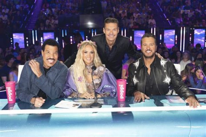 Contestants with the host.