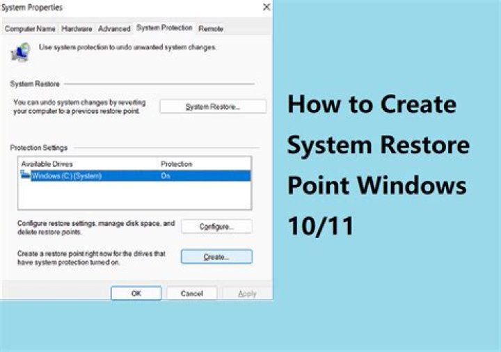 Create a restore point