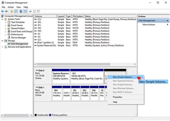 create disk partition