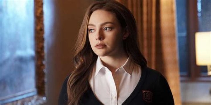 Danielle Rose Russell looking serious