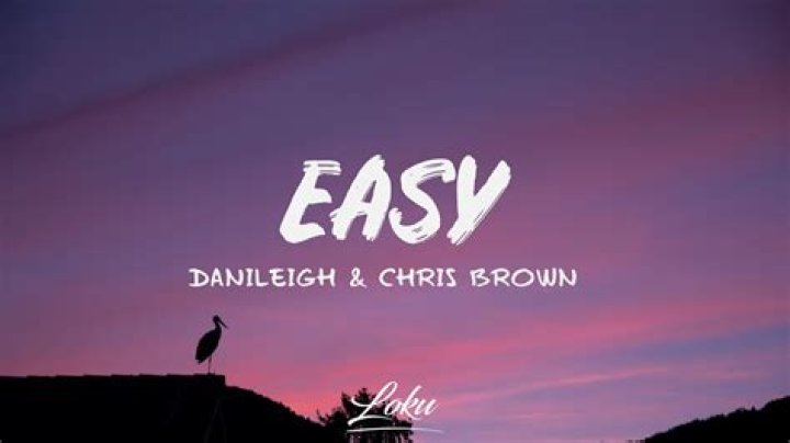 Danileigh Easy Lyrics Ft Chris Brown